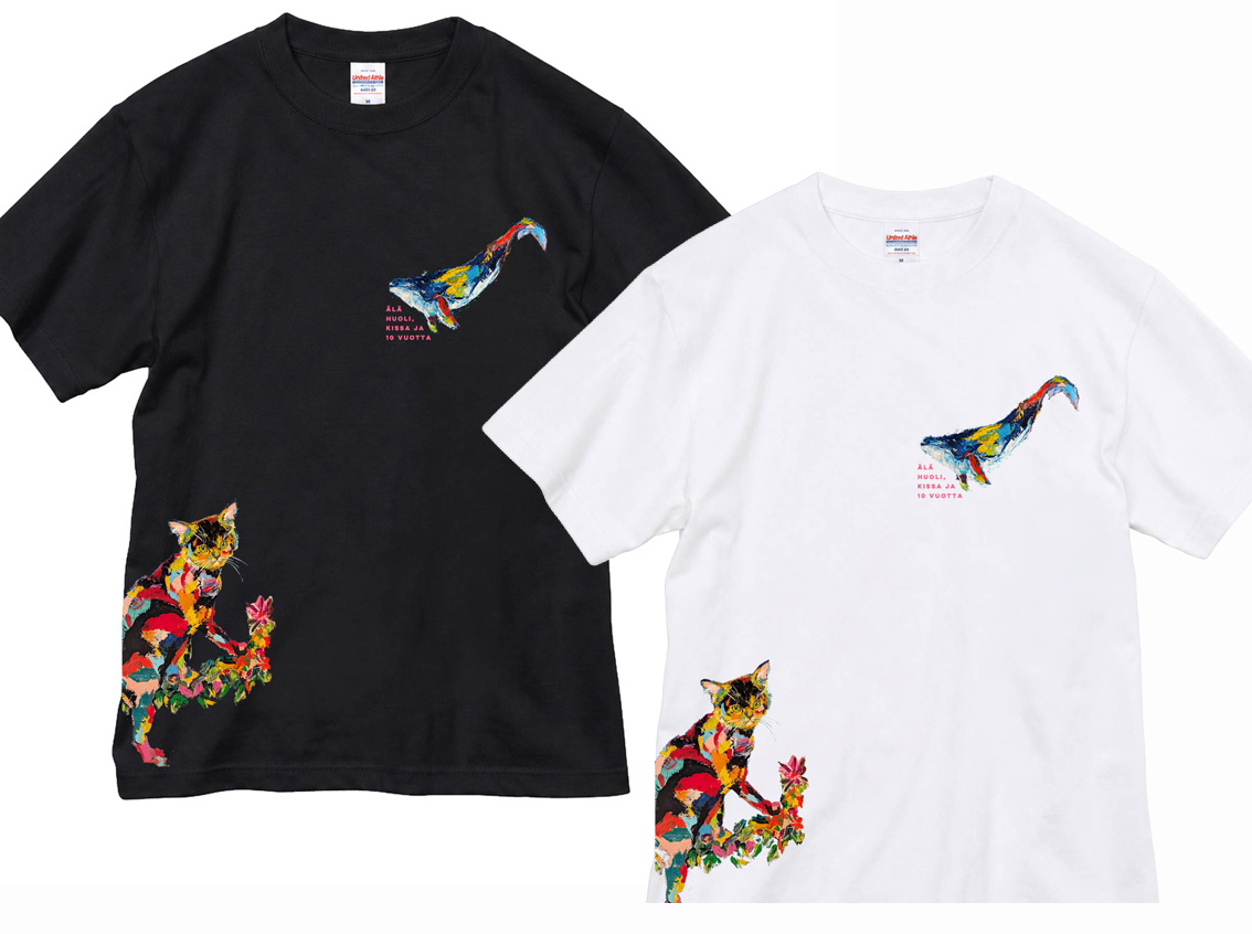 Tシャツ ・ TOMOKO KATOU Ed. ・ 白/黒